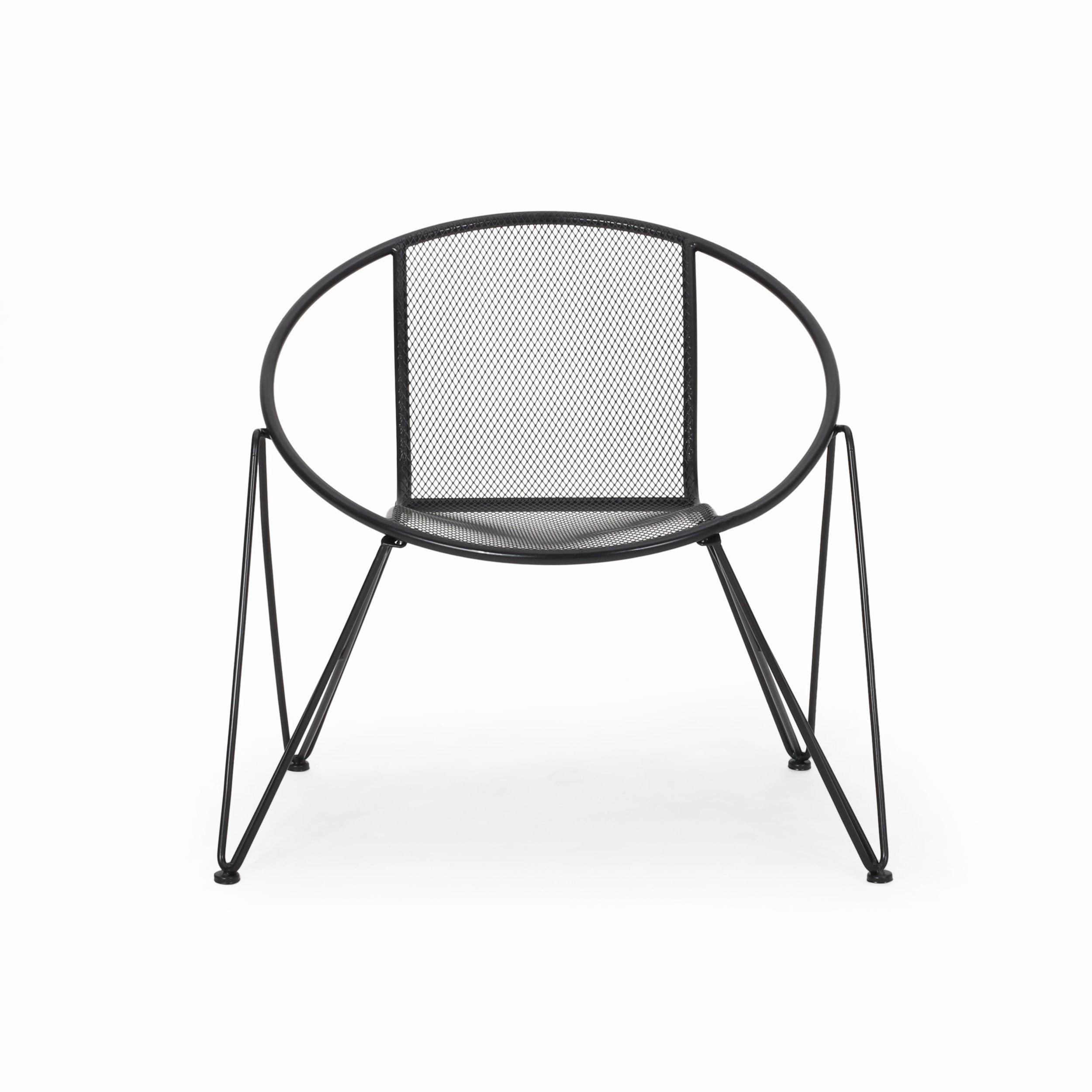 Modern Outdoor Iron Club Chair (Set of 2) - NH243013