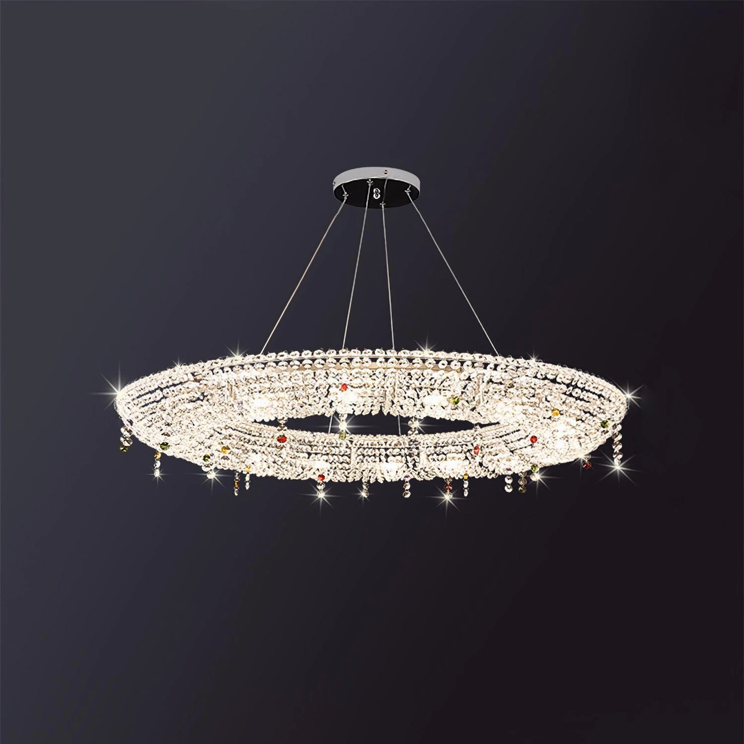 Modern Round Crystal Chandelier
