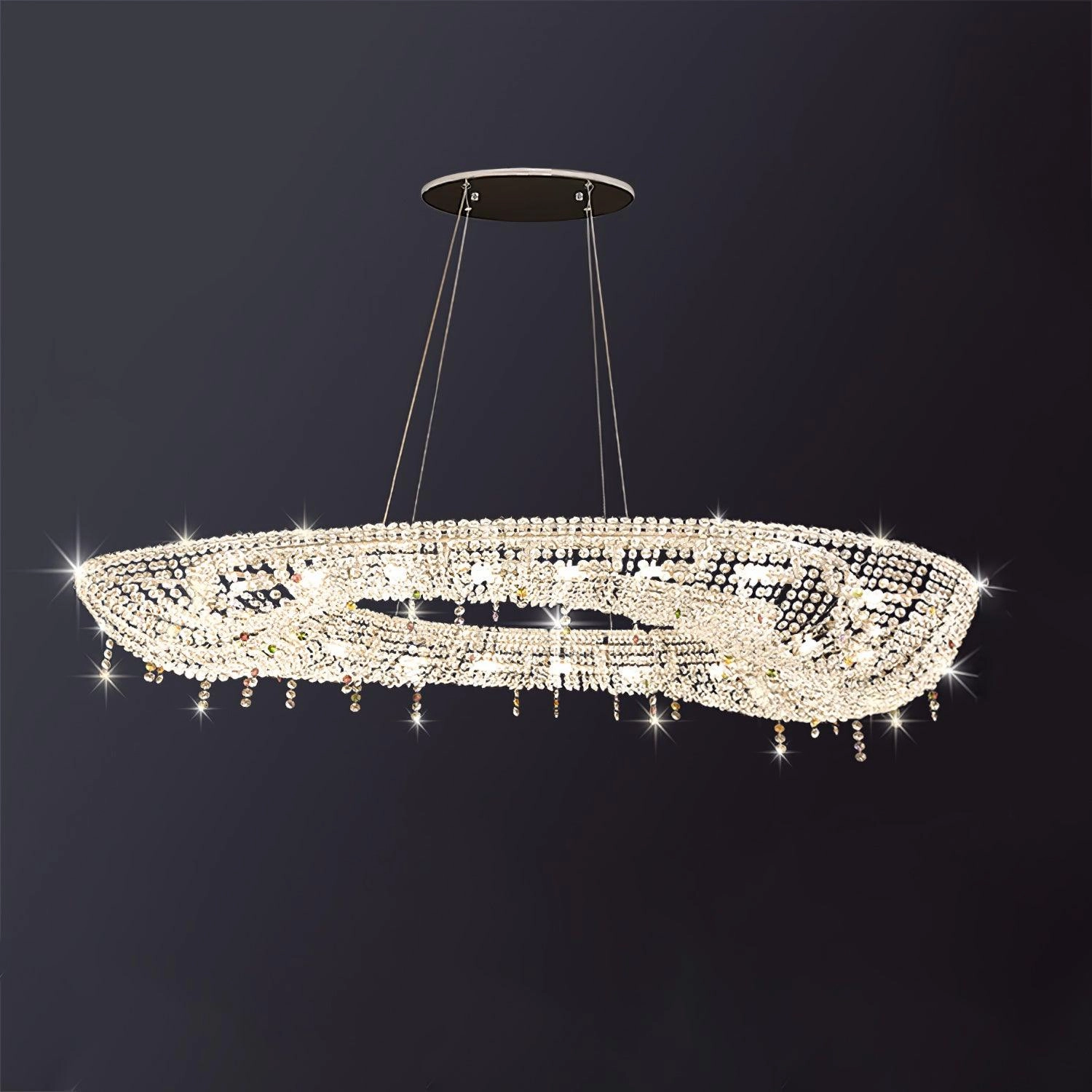 Modern Round Crystal Chandelier