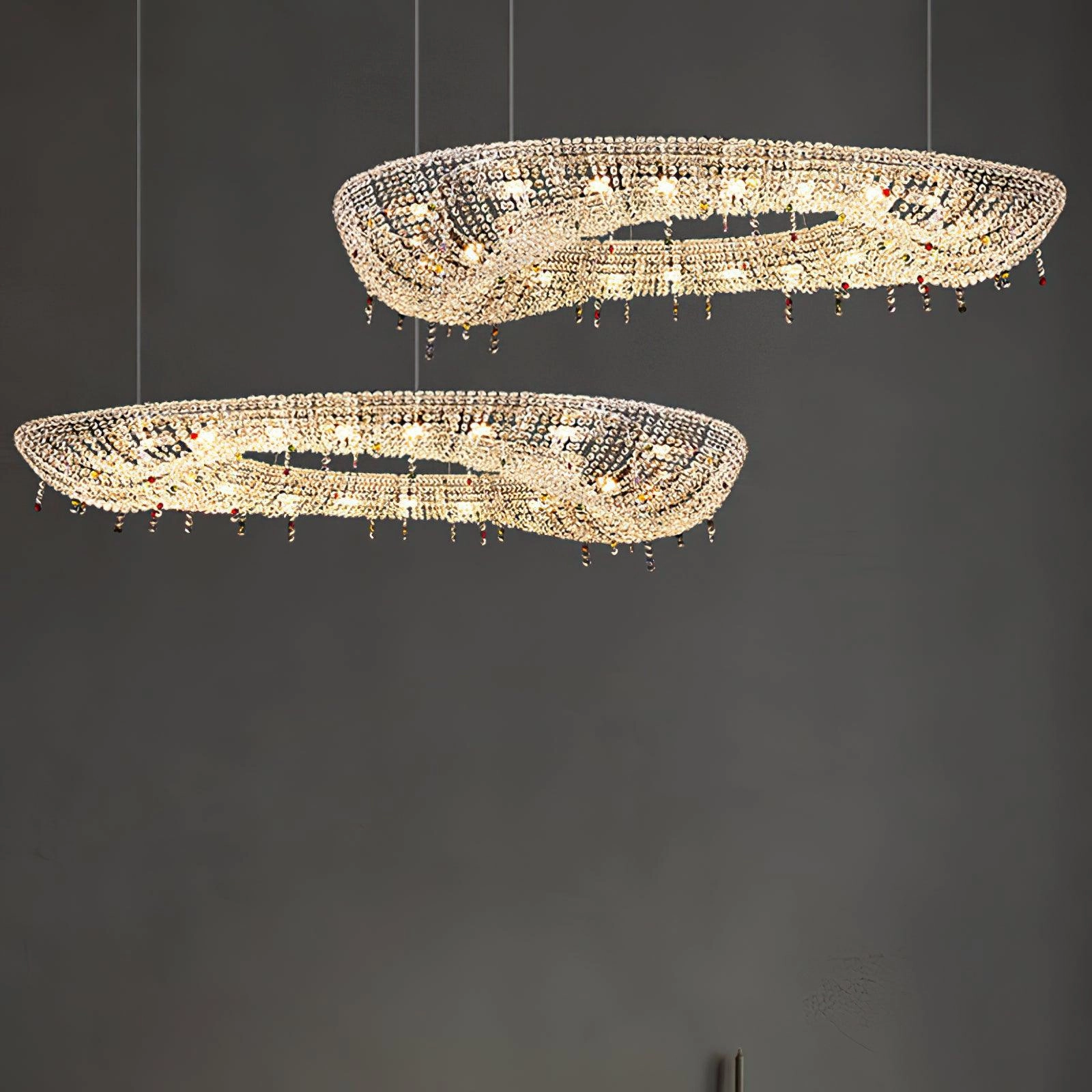 Modern Round Crystal Chandelier