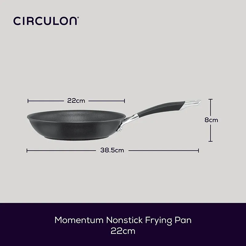Momentum - Hard Anodised Frying pan, 22cm