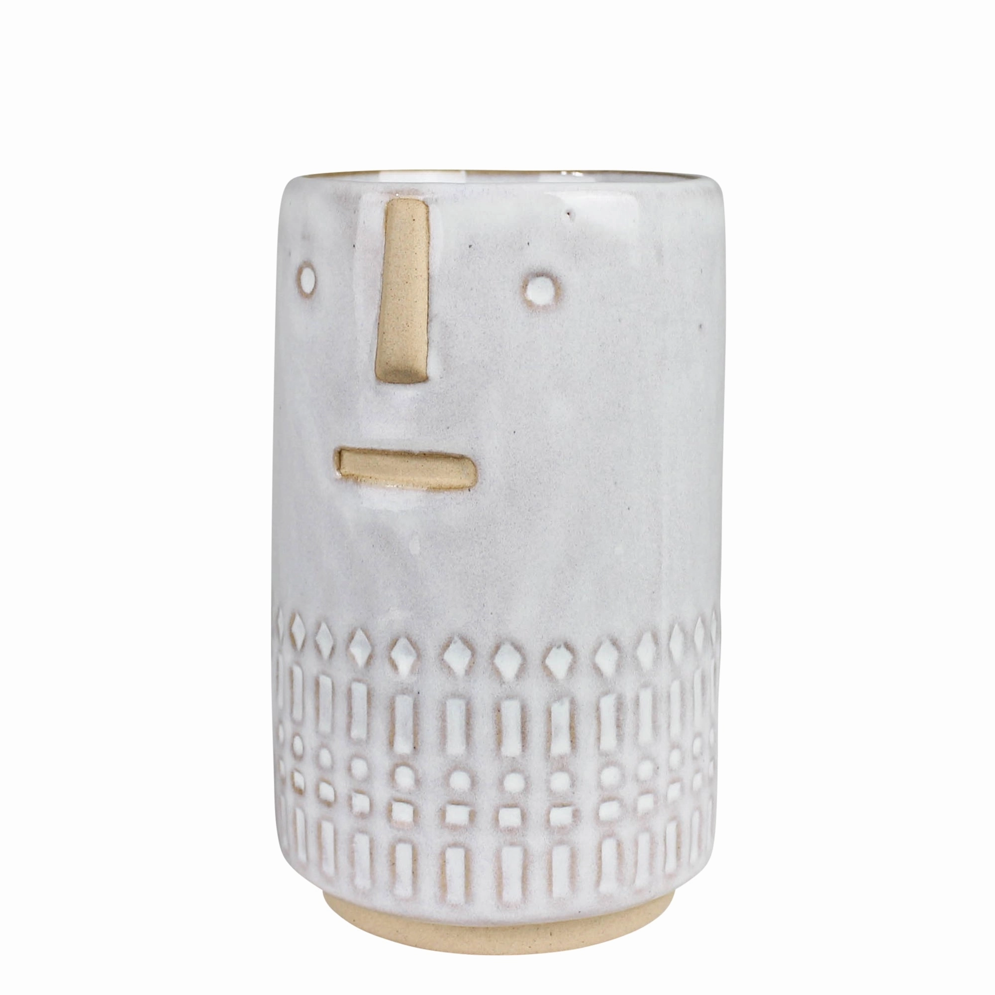 Monte Vase with Face, Ceramic - Sm