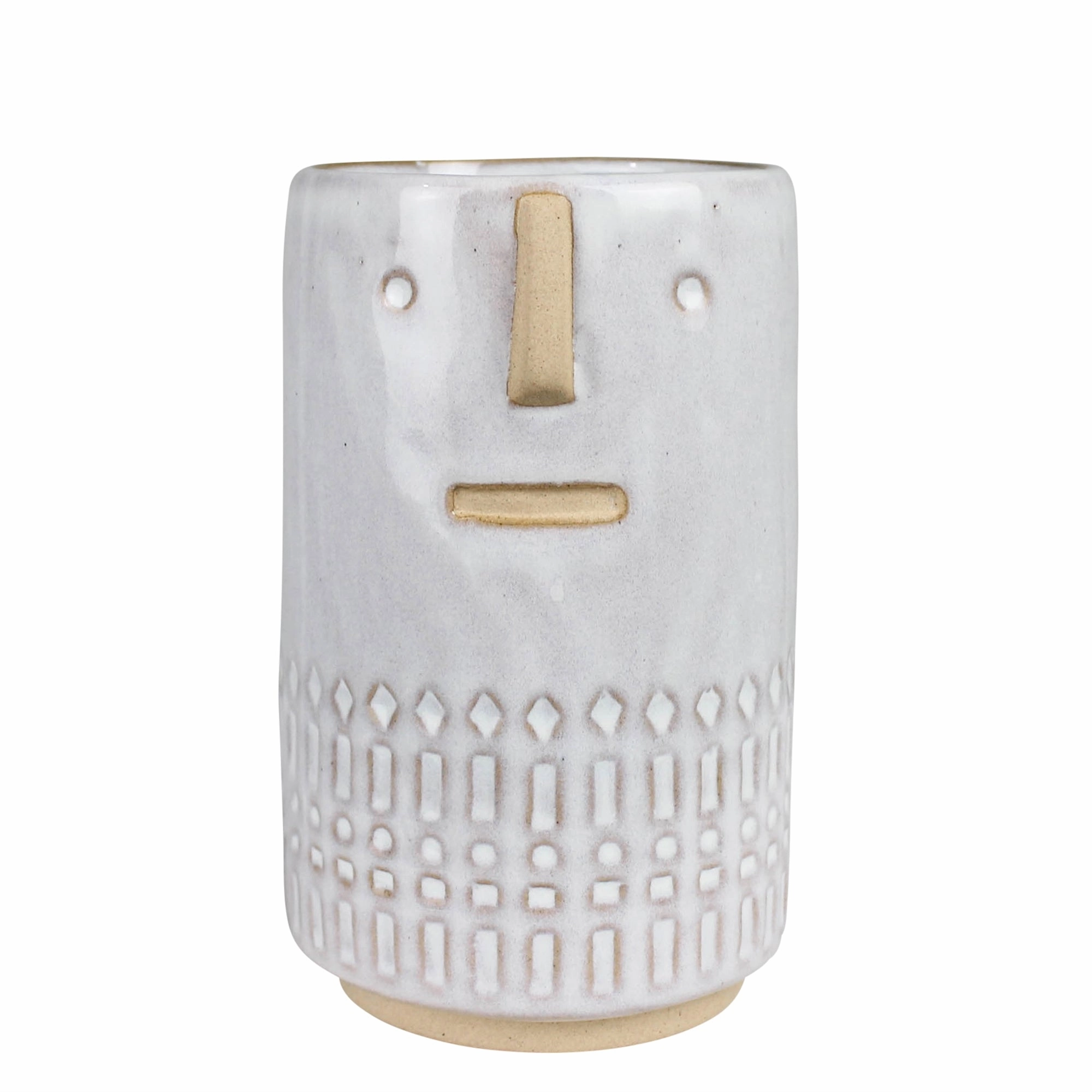 Monte Vase with Face, Ceramic - Sm Vase,Ceramic Vase