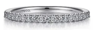 Montreal - 14K White Gold Shared Prong Diamond Wedding Band - 0.23 ct
