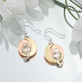 Moonlight Cat Earrings