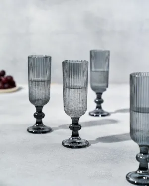 Moonstone Champagne Flute - Set of 4 entry bench, shoe rack