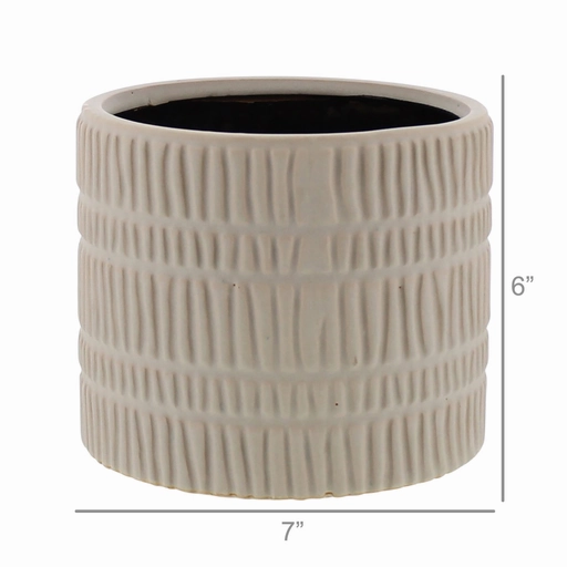 Moto Cachepot, Ceramic - Lrg - Matte White