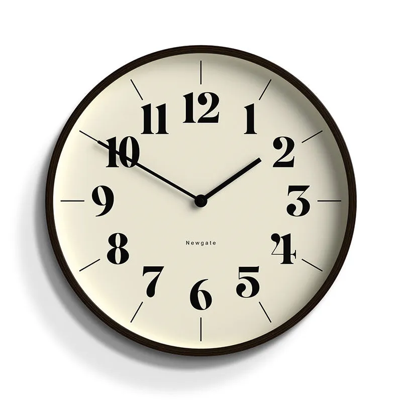 Mr Clarke Hopscotch Clock, D40.5cm, Dark Wood kitchen island, storage cart