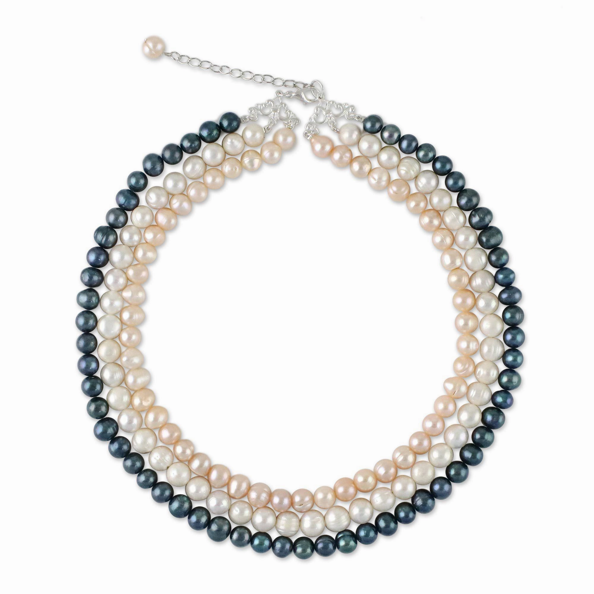 Multi-Strand Pearl Necklace
