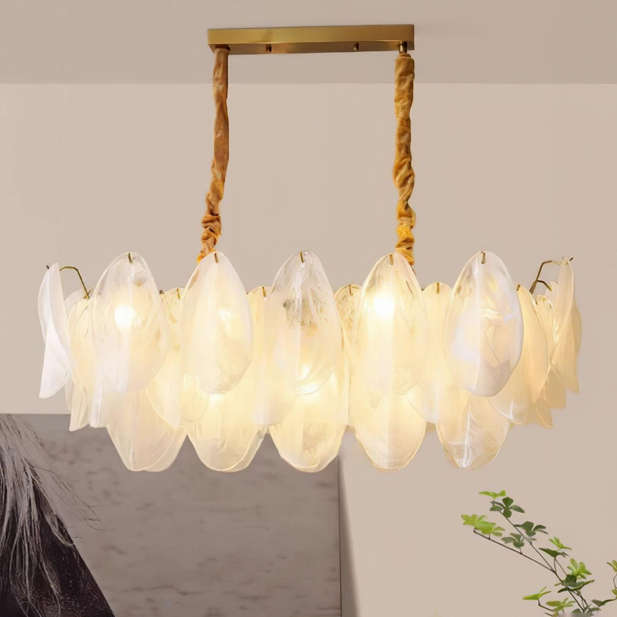 Multi Tier Cloud Glass Pendant Light