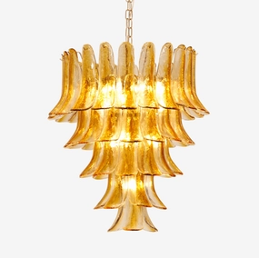 Murano Amber Lily Chandelier chandelier,ceiling light,decorative lighting