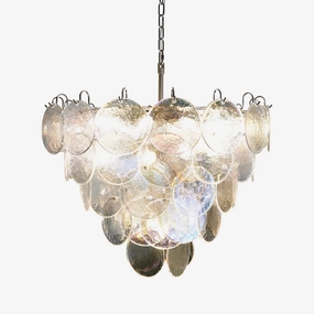 Murano Disc Iridescent Chandelier chandelier,ceiling light,decorative lighting