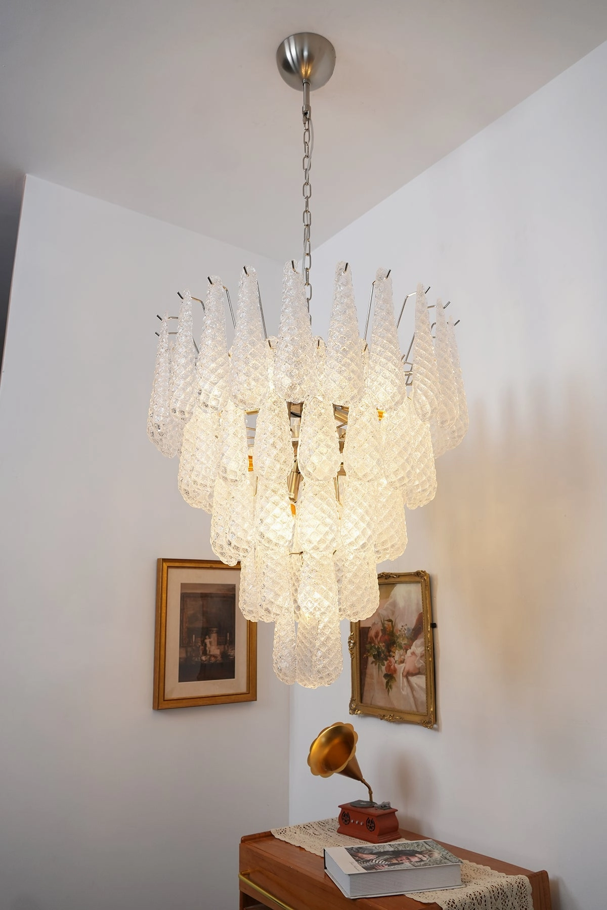 Murano Glass Dewdrop Chandelier