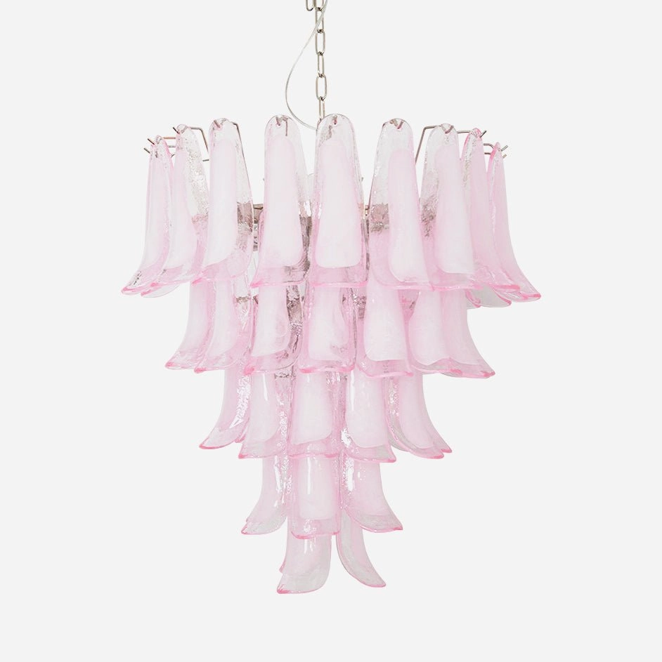 Murano Pink Glass Petals Chandelier chandelier,ceiling light,decorative lighting