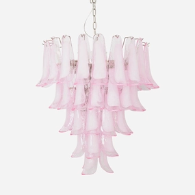Murano Pink Glass Petals Chandelier chandelier,ceiling light,decorative lighting