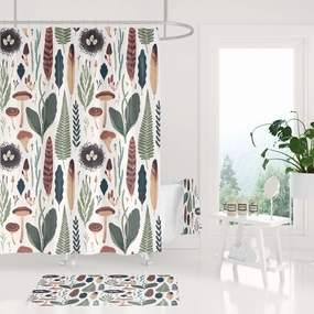 Mushrooms Floral Shower Curtain Lighting,Home Lighting