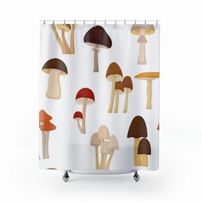 mushrooms shower curtain | cottagecore farmhouse Lighting,Home Lighting