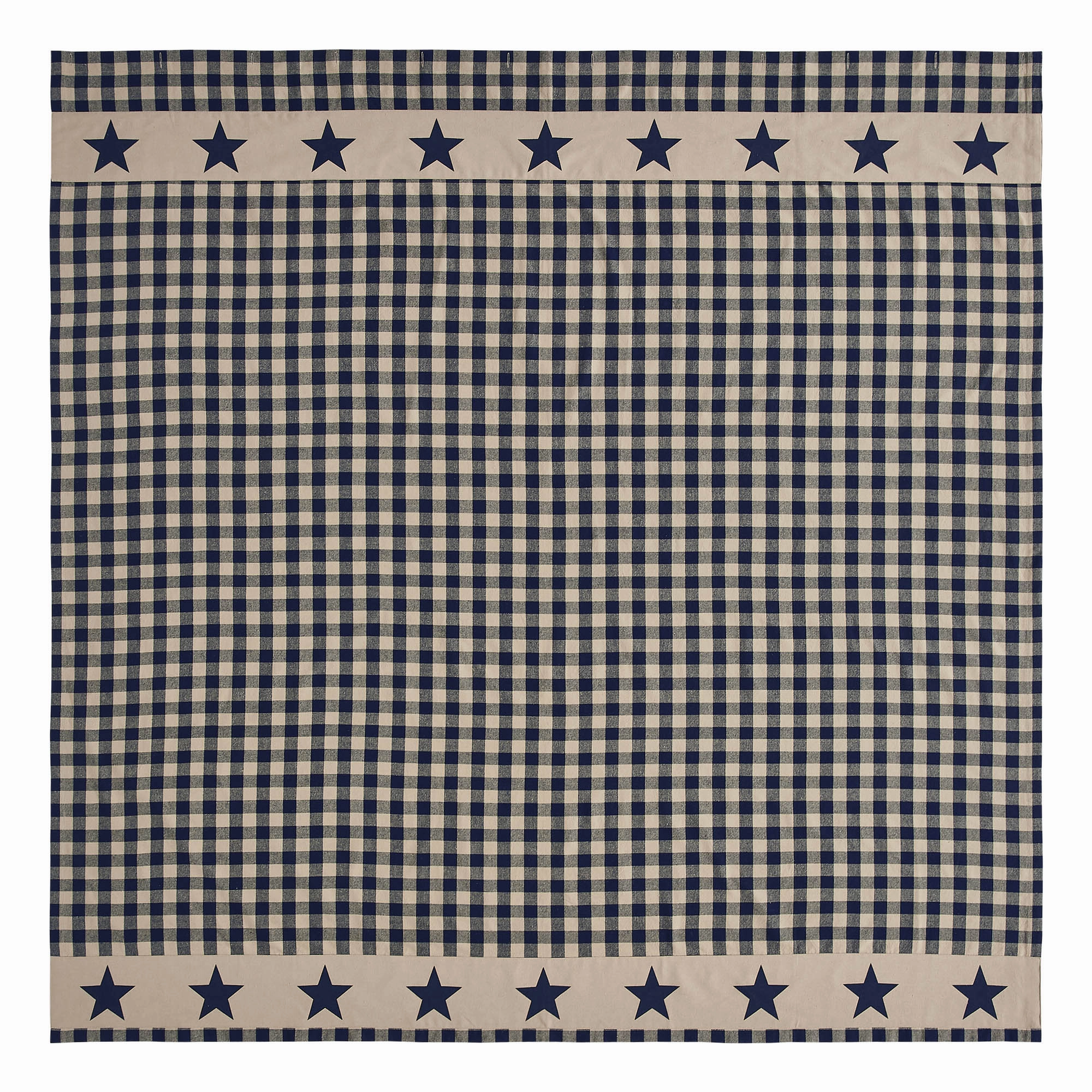 My Country Navy & Khaki Shower Curtain