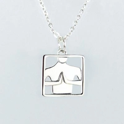 Namaste Silver-Plated Necklace