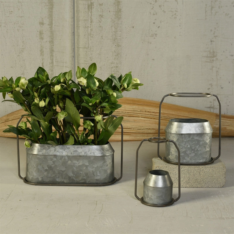 Napa Vase, Metal & Zinc - Round - Zinc