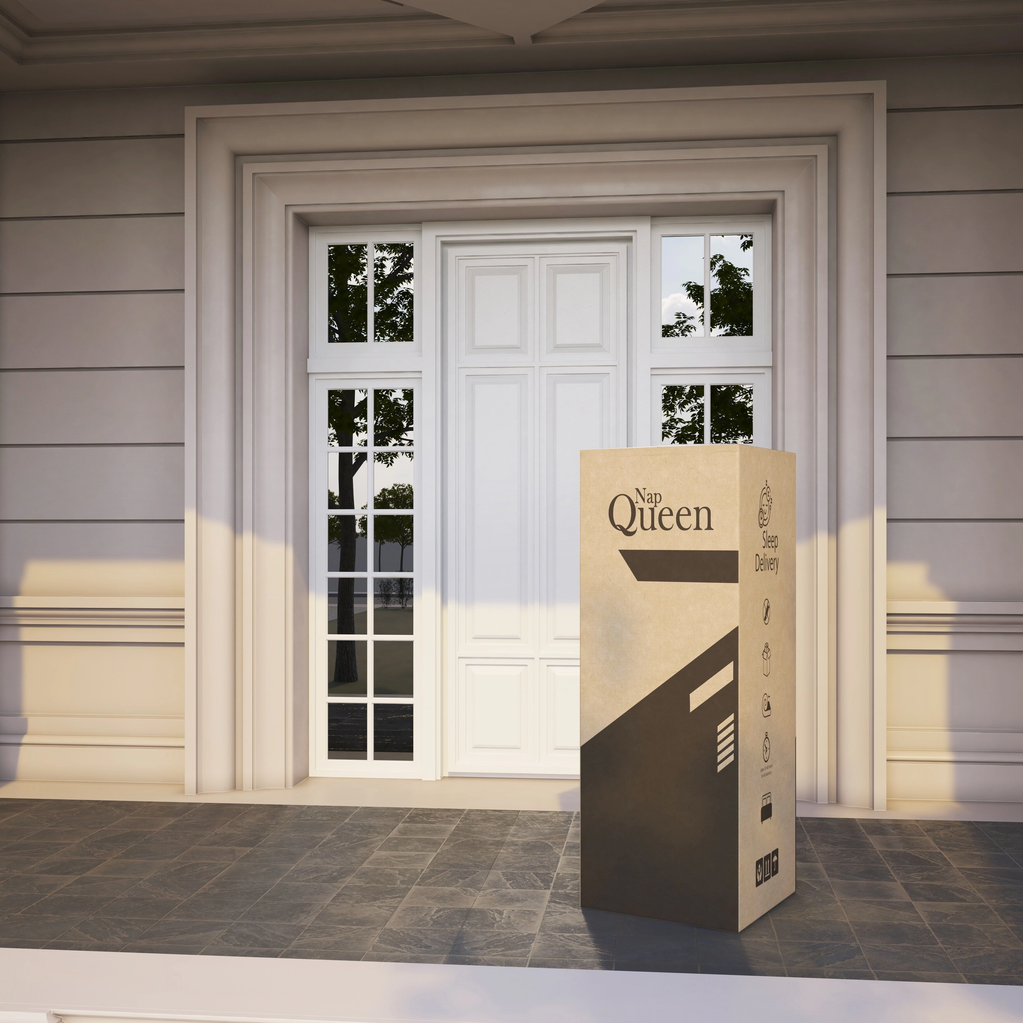NapQueen Ventilated Green Tea Memory Foam Mattress Topper