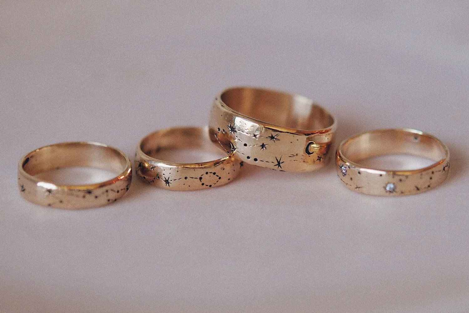 Narrow Written in the Stars Ring