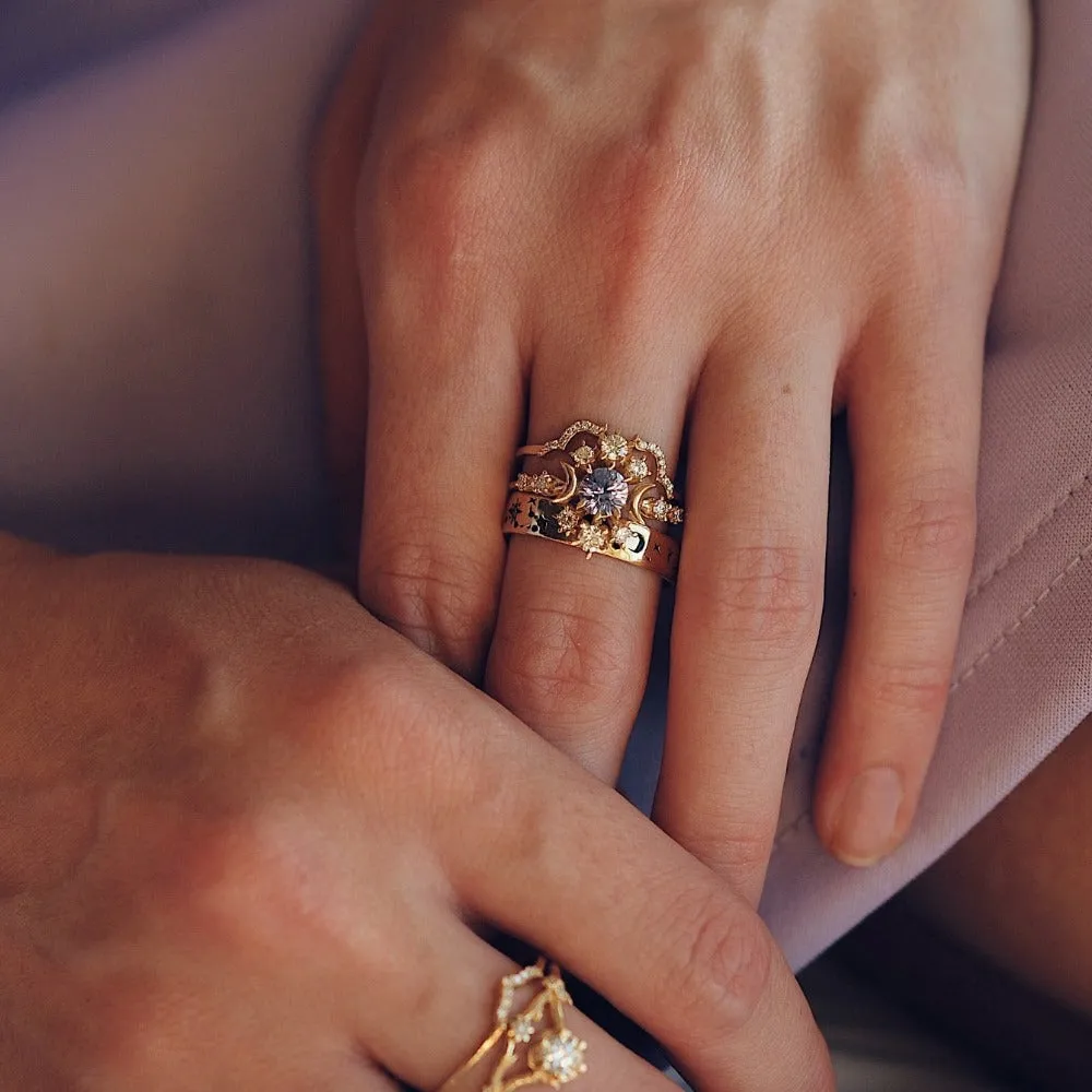 Narrow Written in the Stars Ring