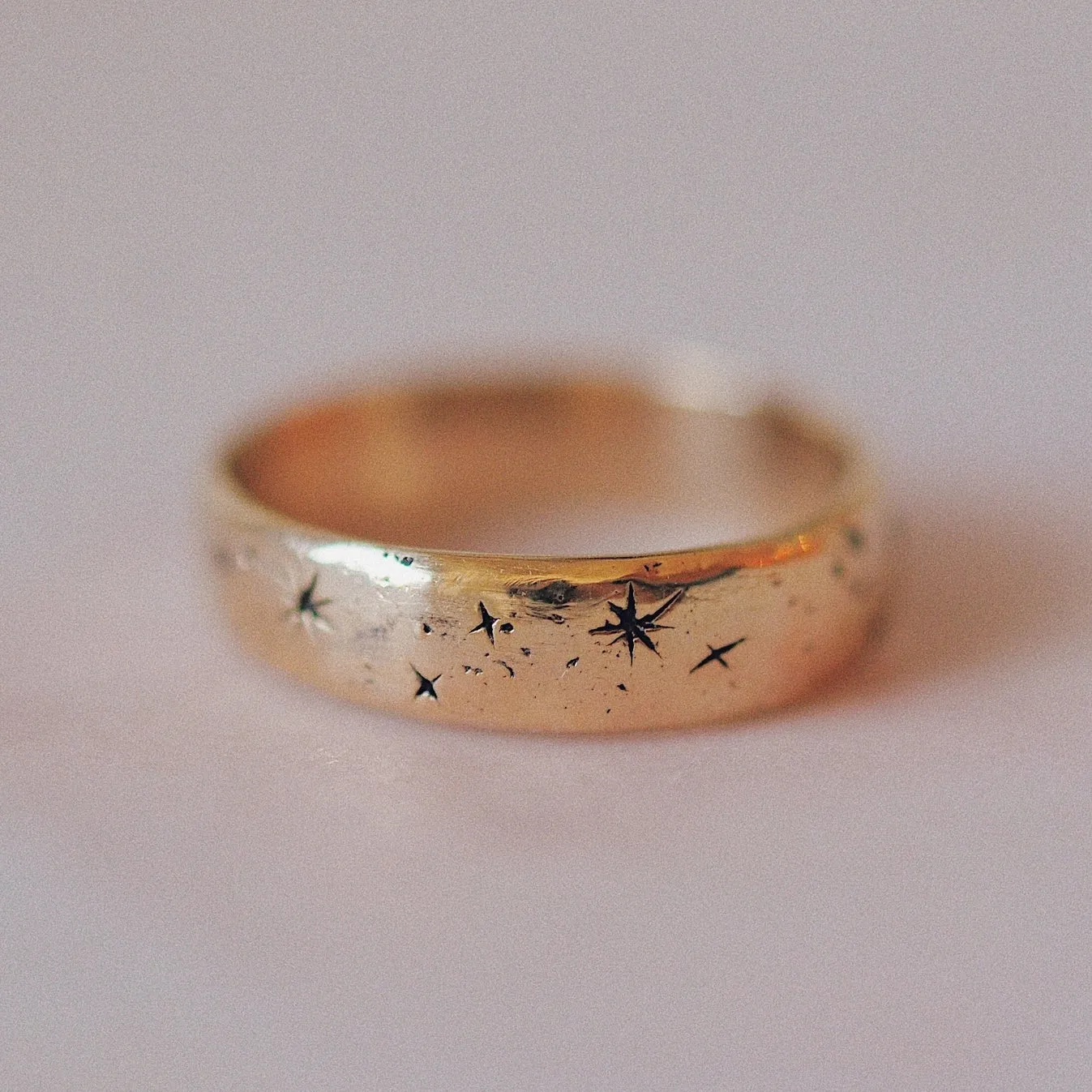 Narrow Written in the Stars Ring