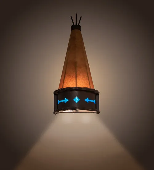 Native Trails Artisan Wall Sconce with Rustic Cone Design mattress topper, bed base