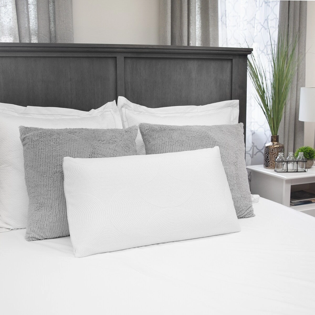 Natural Talalay Latex Standard/Queen Bed Pillow by EcoPEDIC pillows,bed pillow,sleeping cushion
