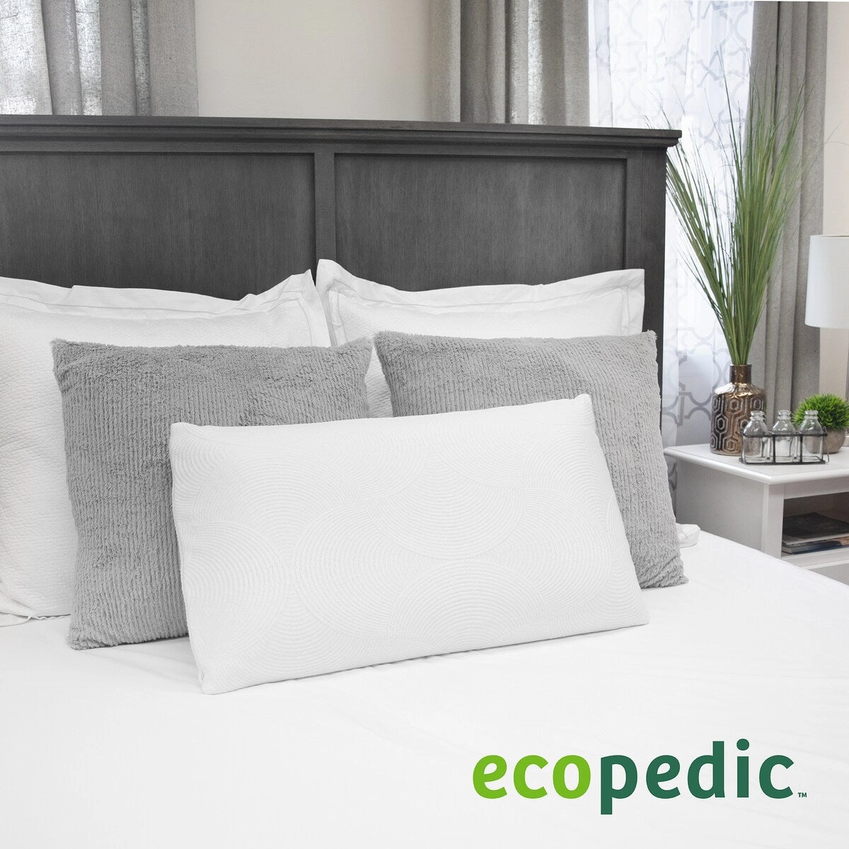 Natural Talalay Latex Standard/Queen Bed Pillow by EcoPEDIC
