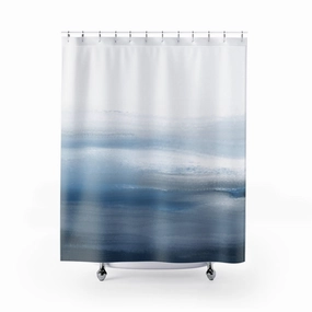 Navy Boho Abstract Shower Curtain Lighting,Home Lighting