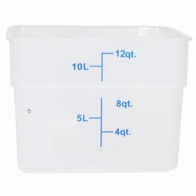 Nella 12 Qt Square Food Storage Container, Translucent Figurines,Home Decor Statues