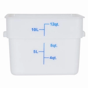 Nella 12 Qt Square Food Storage Container, White Figurines,Home Decor Statues