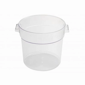 Nella 22 Qt Round Food Storage Container, Clear Figurines,Home Decor Statues