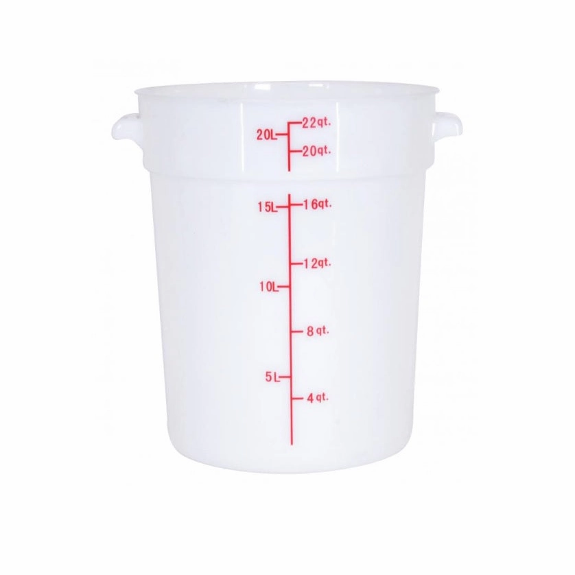 Nella 22 Qt Round Food Storage Container, White Figurines,Home Decor Statues