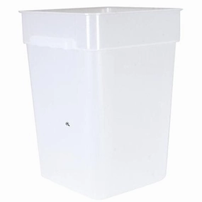 Nella 22 Qt Square Food Storage Container, Translucent Figurines,Home Decor Statues