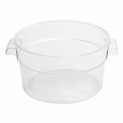 Nella 2 Qt Round Food Storage Container, Clear Figurines,Home Decor Statues