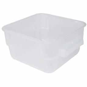 Nella 2 Qt Square Food Storage Container, White Figurines,Home Decor Statues