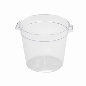 Nella 4 Qt Round Food Storage Container, Clear Figurines,Home Decor Statues
