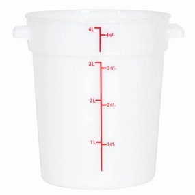 Nella 4 Qt Round Food Storage Container, White Figurines,Home Decor Statues
