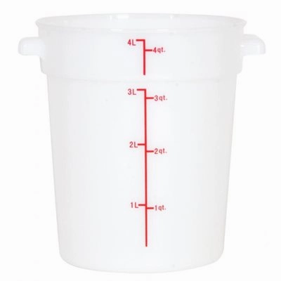 Nella 4 Qt Round Food Storage Container, White Figurines,Home Decor Statues