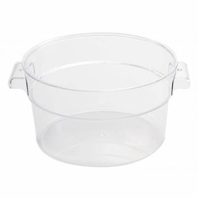 Nella 6 Qt Round Food Storage Container, Clear Figurines,Home Decor Statues