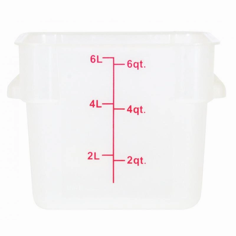 Nella 6 Qt Round Food Storage Container, Translucent Figurines,Home Decor Statues