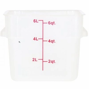 Nella 6 Qt Square Storage Container, Translucent Figurines,Home Decor Statues