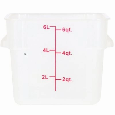 Nella 6 Qt Square Storage Container, Translucent Figurines,Home Decor Statues