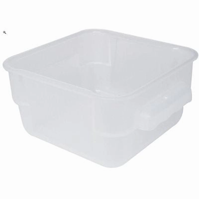 Nella 6 Qt Square Storage Container, White Figurines,Home Decor Statues