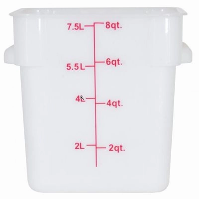 Nella 8 Qt Round Food Storage Container, White Figurines,Home Decor Statues