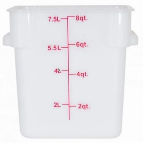 Nella 8 Qt Round Food Storage Container, White Figurines,Home Decor Statues