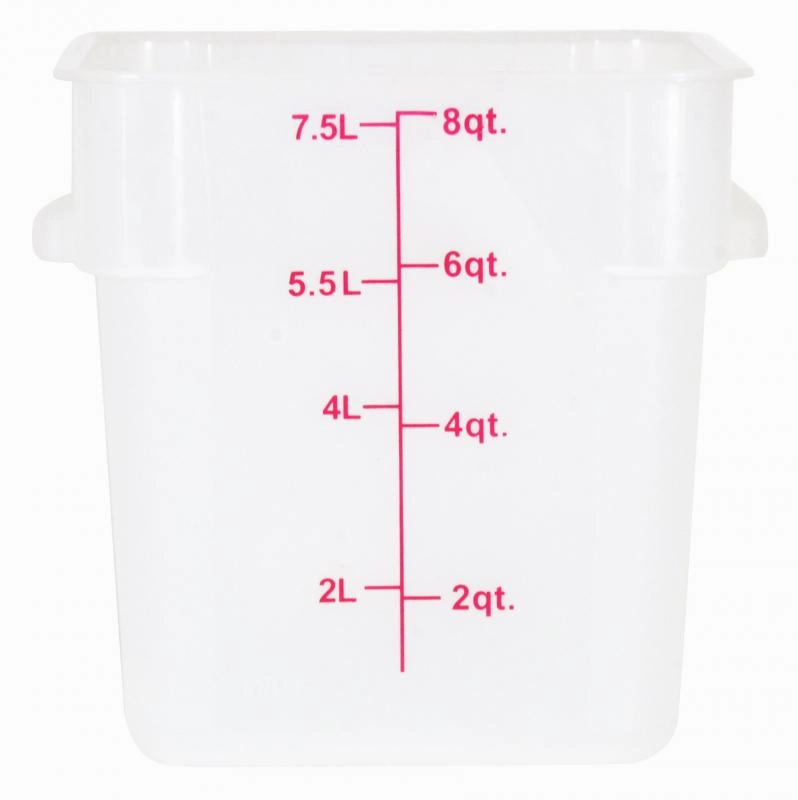Nella 8 Qt Square Food Storage Container, Translucent Figurines,Home Decor Statues